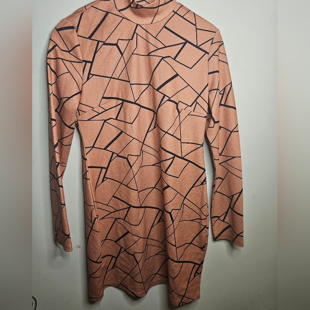 Pink Pattern Formal Dress